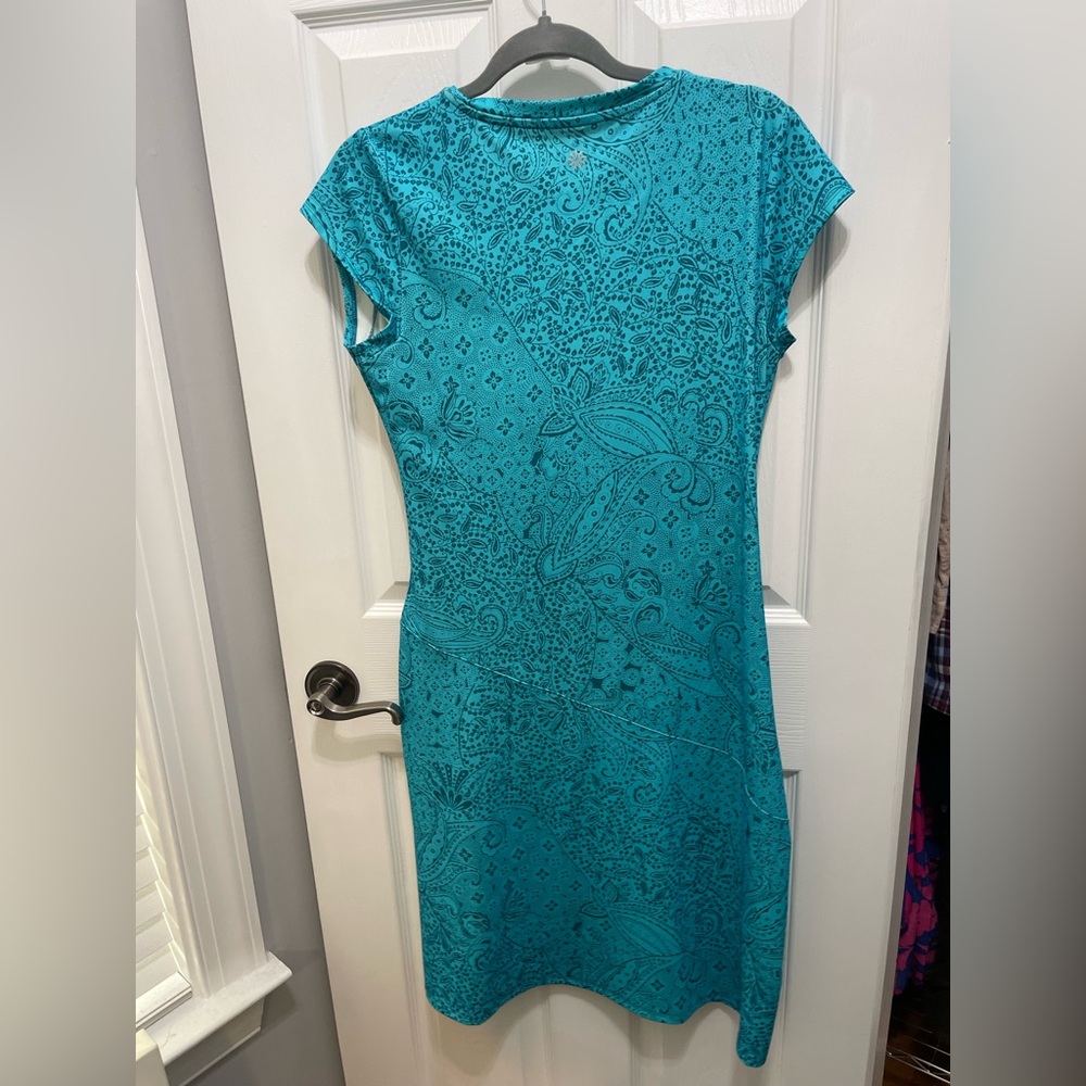 Athleta Asymmetrical Teal Dress - Picture 11 of 13